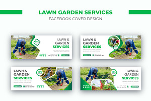 Lawn Garden Service Facebook Cover