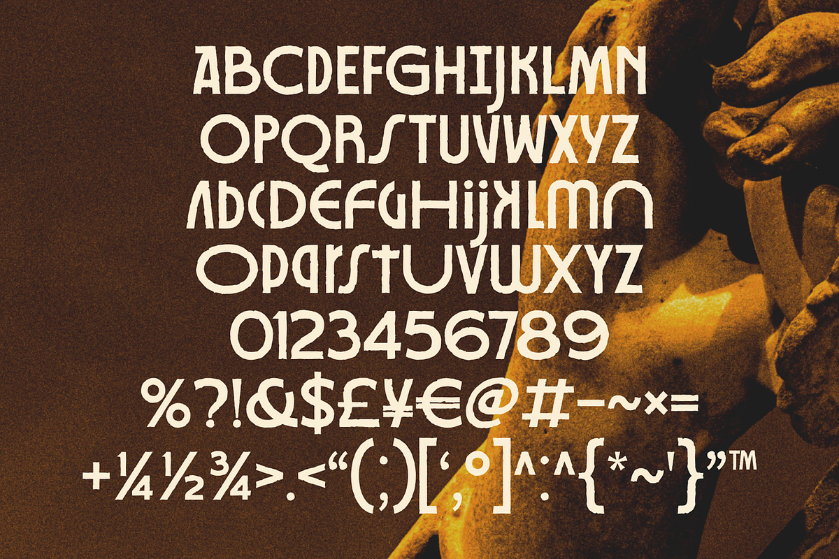 Makura Rough Artifact Display Font, a Sans Serif Font by Heinzel Std (Photo 10 of 11)