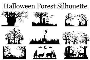 Dark Halloween Forest Design