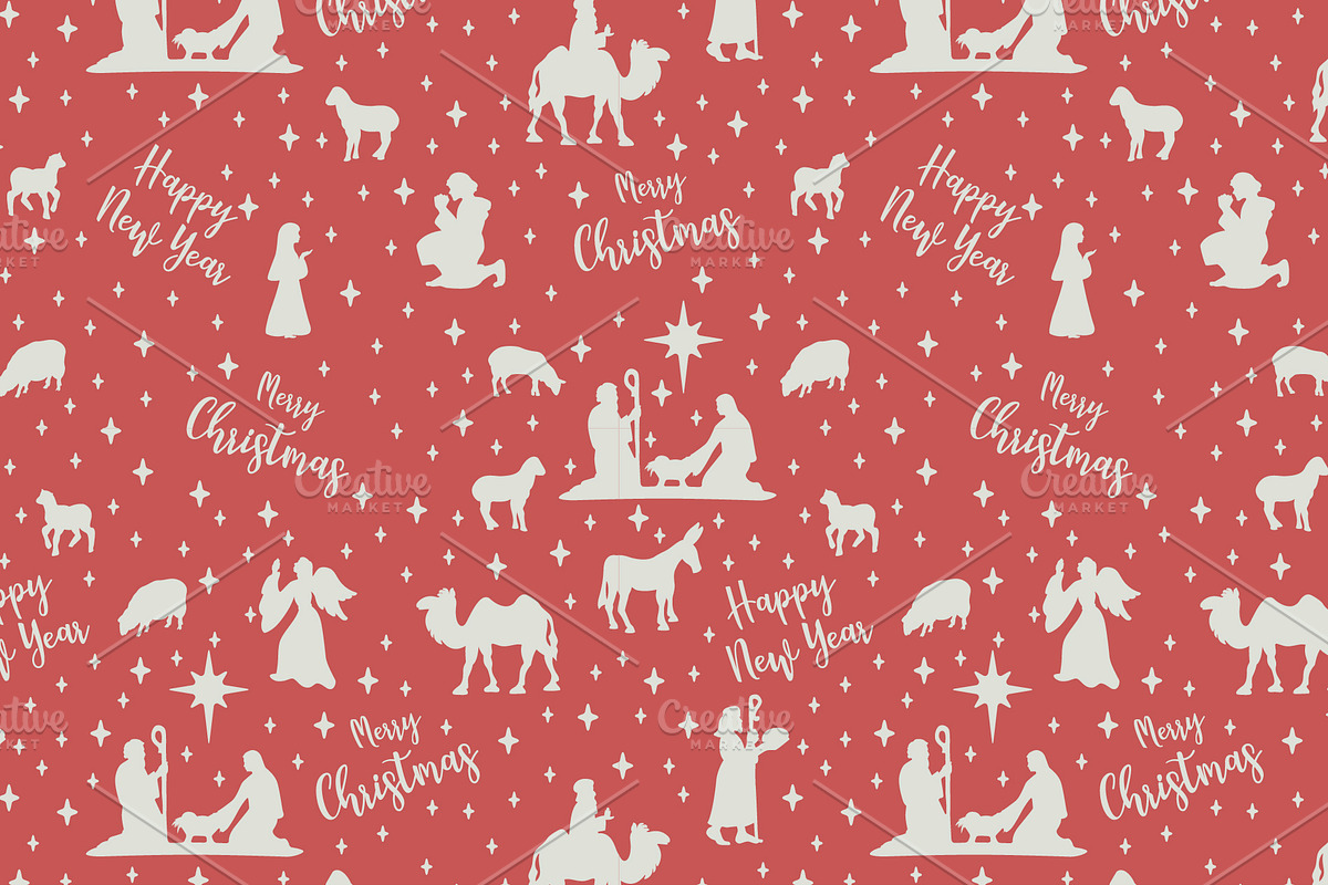 Merry Christmas cards set, a Decorative Illustration by IvanFet (Photo 6 of 14)