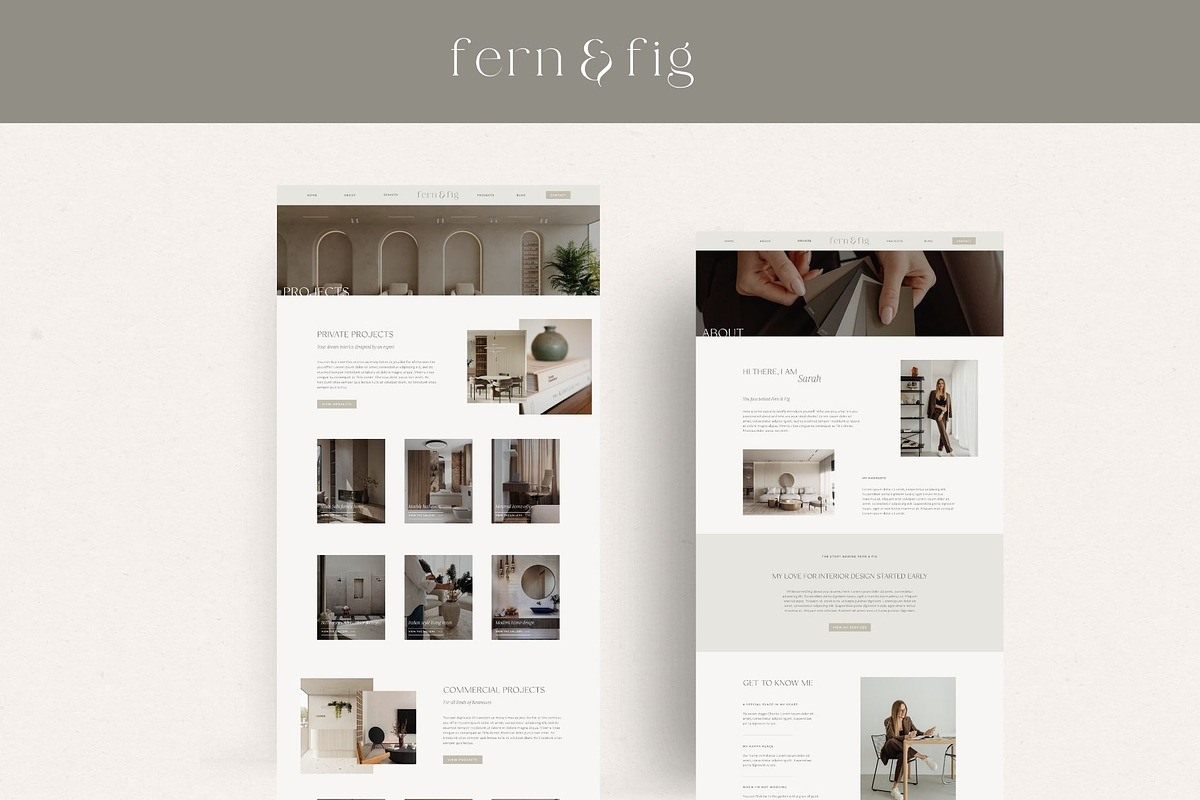Interior Designer Showit template, a Websites & App Template by Wonderlik Webdesign (Photo 4 of 8)