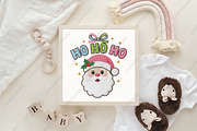 Embroidery Ho Ho Santa Face PNG, an Illustration by CraftArtStudio (Thumbnail 4 of 4)