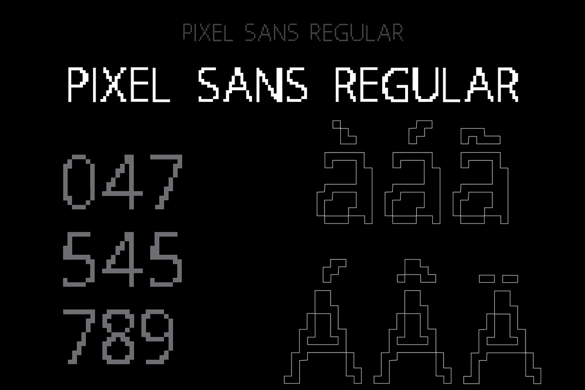 Pixel Sans Font Family MT, 1,3, a Sans Serif Font by cromatixclassroom (Photo 3 of 8)