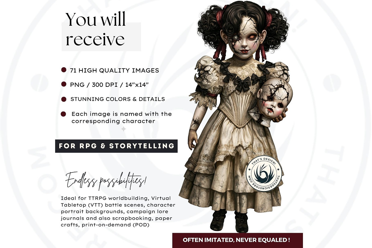 71 Halloween Horror Cliparts, a Seasonal Illustration by ThatsDesignArt (Photo 2 of 15)