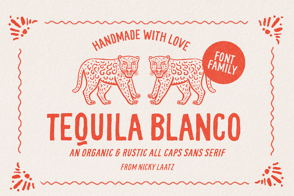 Tequila Blanco - Hand drawn Sans, a Handwritten Font by Nicky Laatz (Photo 1 of 14)