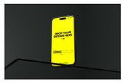Frosted Glass iPhone 14 Mockup, an iPhone Mockup by HAZARD MOCKUPS (Thumbnail 5 of 8)