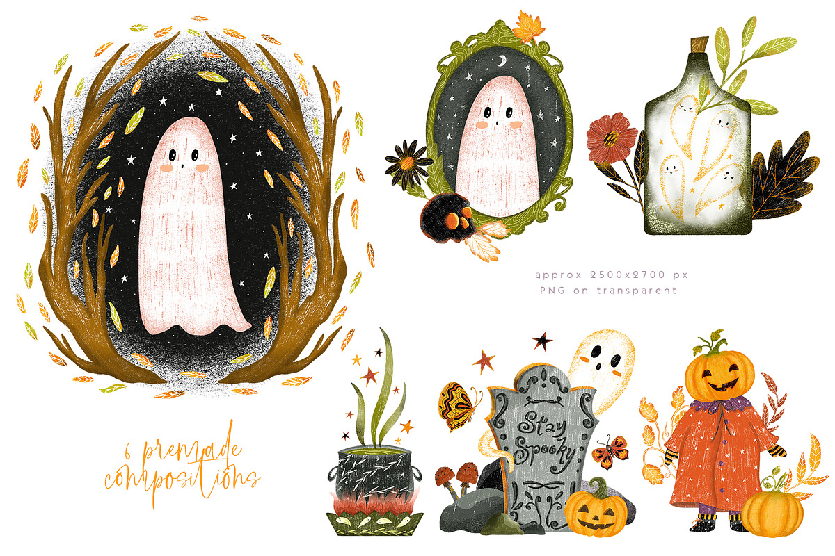 Stay spooky Halloween illustration, a Seasonal Illustration by Yelloo Fish (Photo 4 of 10)