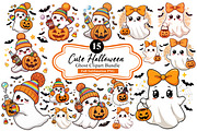 Cute Halloween Ghost Sublimation PNG, an Illustration by Artonix (Thumbnail 1 of 4)