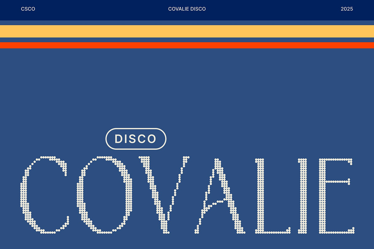 Covalie Disco, a Serif Font by Craft Supply Co. (Photo 1 of 8)