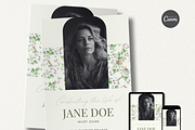 Funeral Program Template Set I Canva, an Invitation Template by The Social Stuff (Thumbnail 2 of 9)