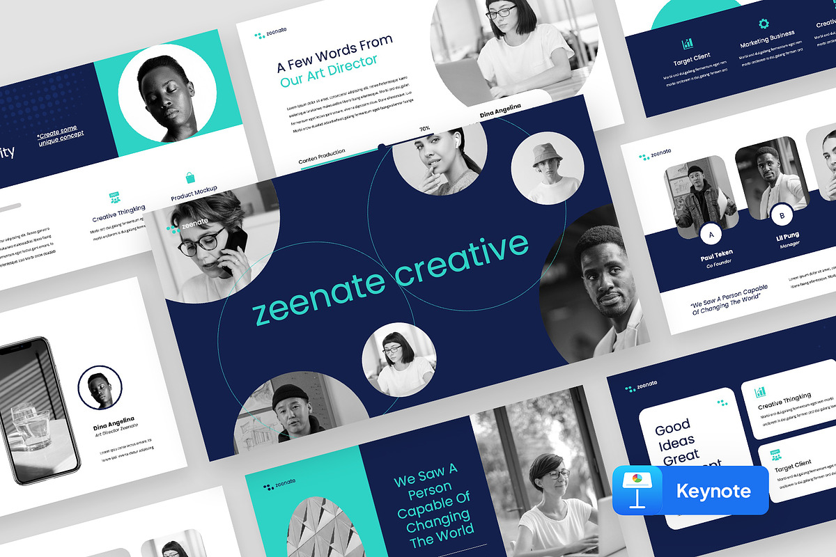 ZEENATE - Keynote Template, a Presentation Template by rgbryand (Photo 1 of 9)