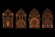 Gothic Sacred Frames Vol.1, an Object Graphic by Bewalrus Studio (Thumbnail 3 of 5)
