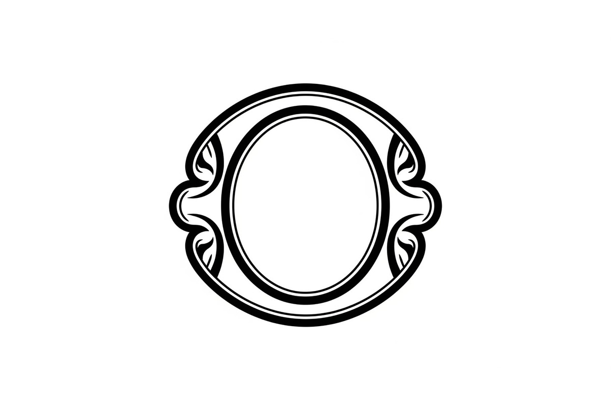 Vintage Oval Frame Vector Bundle, an Illustration by musafir_fashion (Photo 7 of 31)
