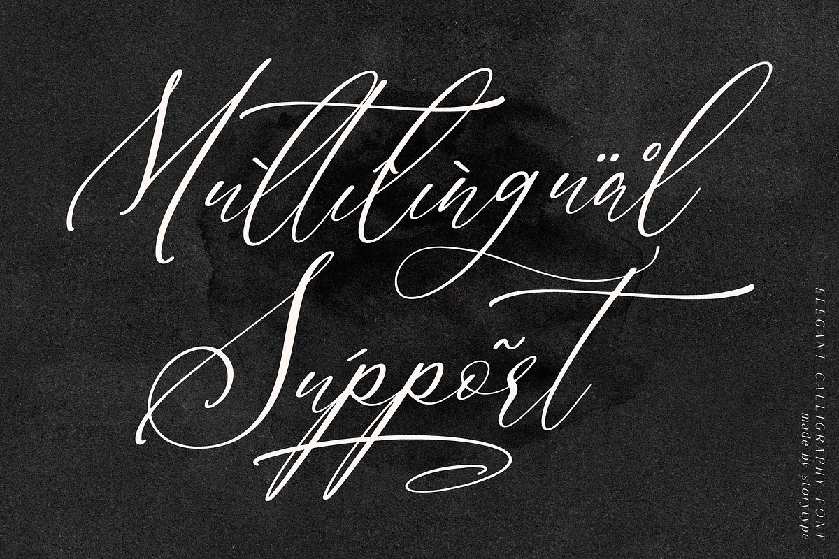 Scarlet Flettcher Elegant Calligraph, a Script Font by Storytype Studio (Photo 11 of 14)