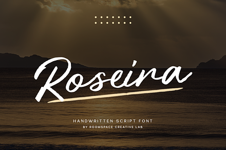 Roseira - Handwritten Brush Font, a Handwritten Font by roomspace creative lab