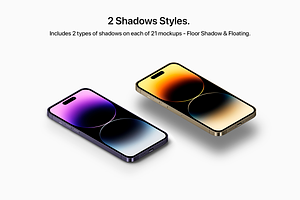 Phone 14 Pro - 21 Mockups Scenes