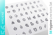 Hygiene Line Icons Set, an Outline Icon by Voysla's Shop (Thumbnail 1 of 4)