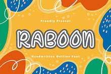 Raboon a Handwritten Outline Font