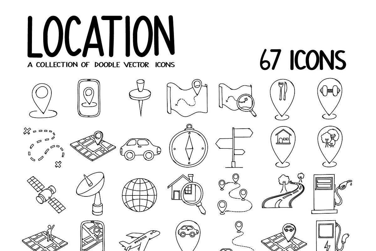 4300+ Hand-Drawn Doodle Icons Bundle, an Outline Icon by TKDoodle (Photo 20 of 36)