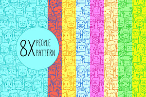 Seamless people pattern 1