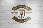 36 Restaurant Logos and Badges, a Branding & Logo Template by Vasya Kobelev (Thumbnail 15 of 16)