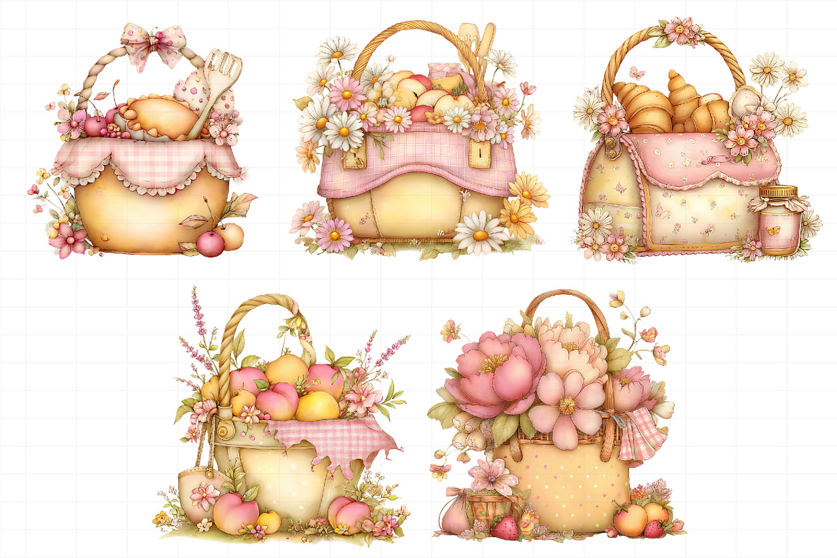 Summer Picnic Basket Clipart, an Illustration by Daily.Designs (Photo 8 of 8)