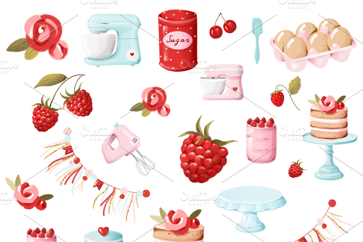 Home Bakery set, an Illustration by nathalieclaire (Photo 2 of 5)