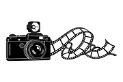 Vintage Camera Film Silhouette, an Object Illustration by yasushie (Thumbnail 17 of 31)