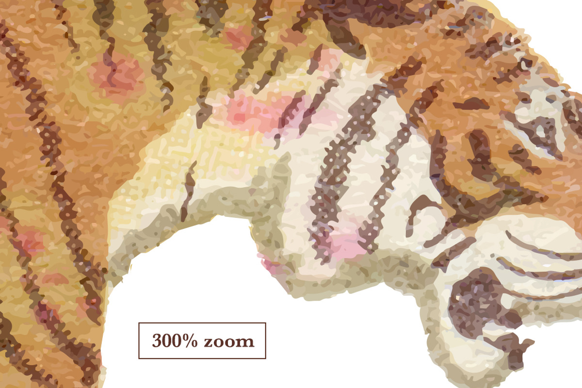 Hi-Res Vector Vintage Tiger, an Object Graphic by Theresa Barba (Photo 2 of 2)