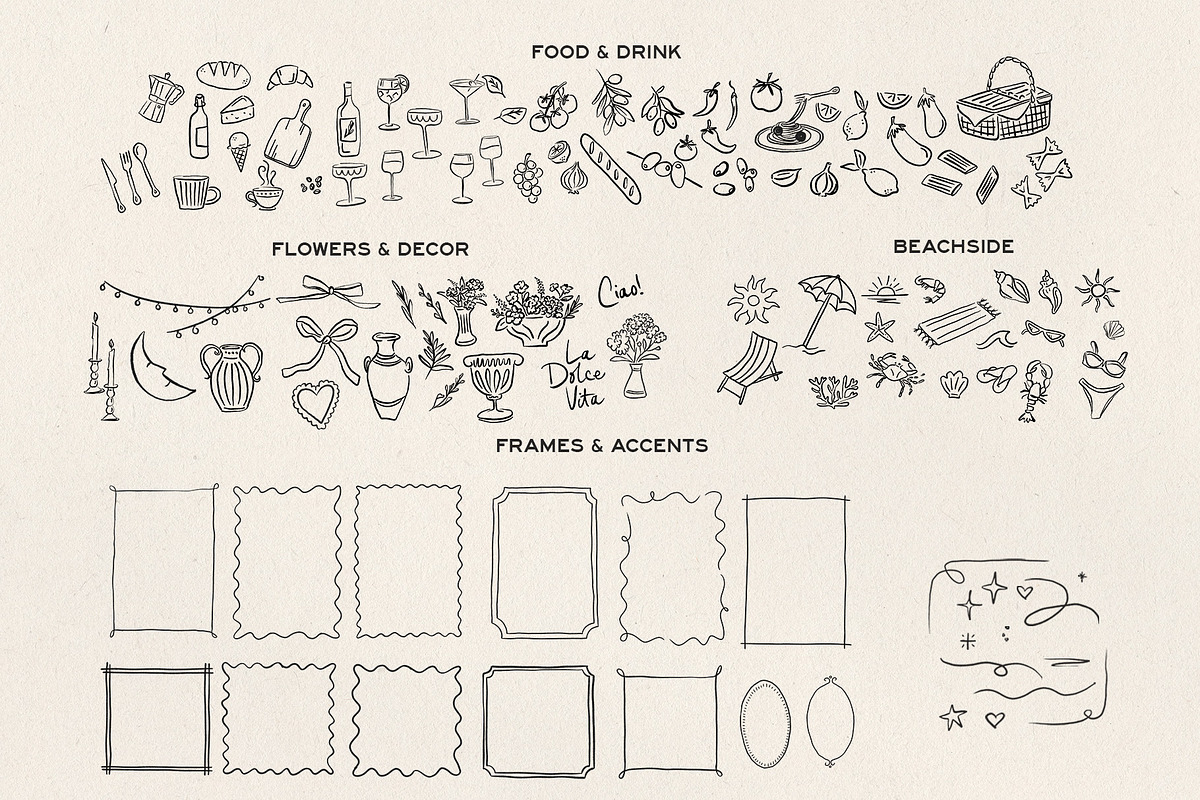 La Dolce Vita Italian Element Bundle, an Illustration by Claire Emery Designs (Photo 3 of 6)