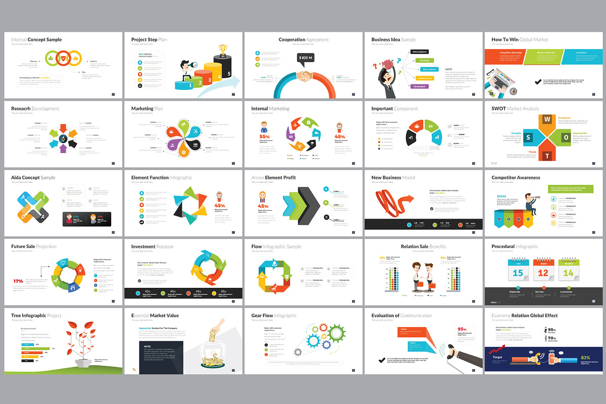 Pixello Presentation Template, a Presentation Template by DesignCorner (Photo 3 of 7)