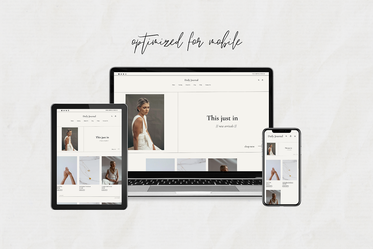 Minimal Shopify Theme | Journal, a Templates & Theme by Easy Website Themes (Photo 6 of 7)