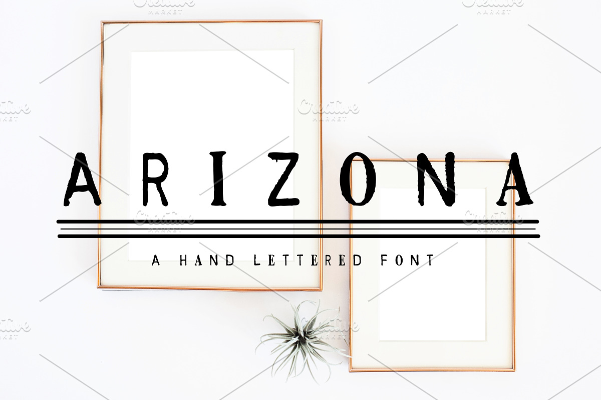 ARIZONA Hand Lettered Font