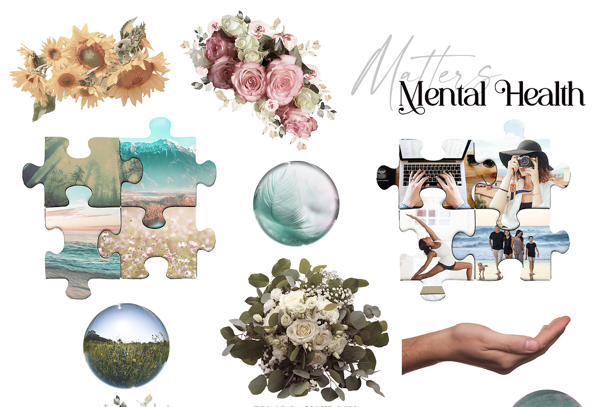 Mental Health Collage creator, a Healthcare Illustration by Olga Koelsch (Photo 10 of 14)