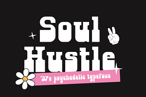 Soul Hustle - 1970s Psychedelic Font, a Serif Font by HipFonts