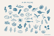 Coastal Life. Vector Illustrations., a Seasonal Illustration by Designwork (Thumbnail 5 of 21)