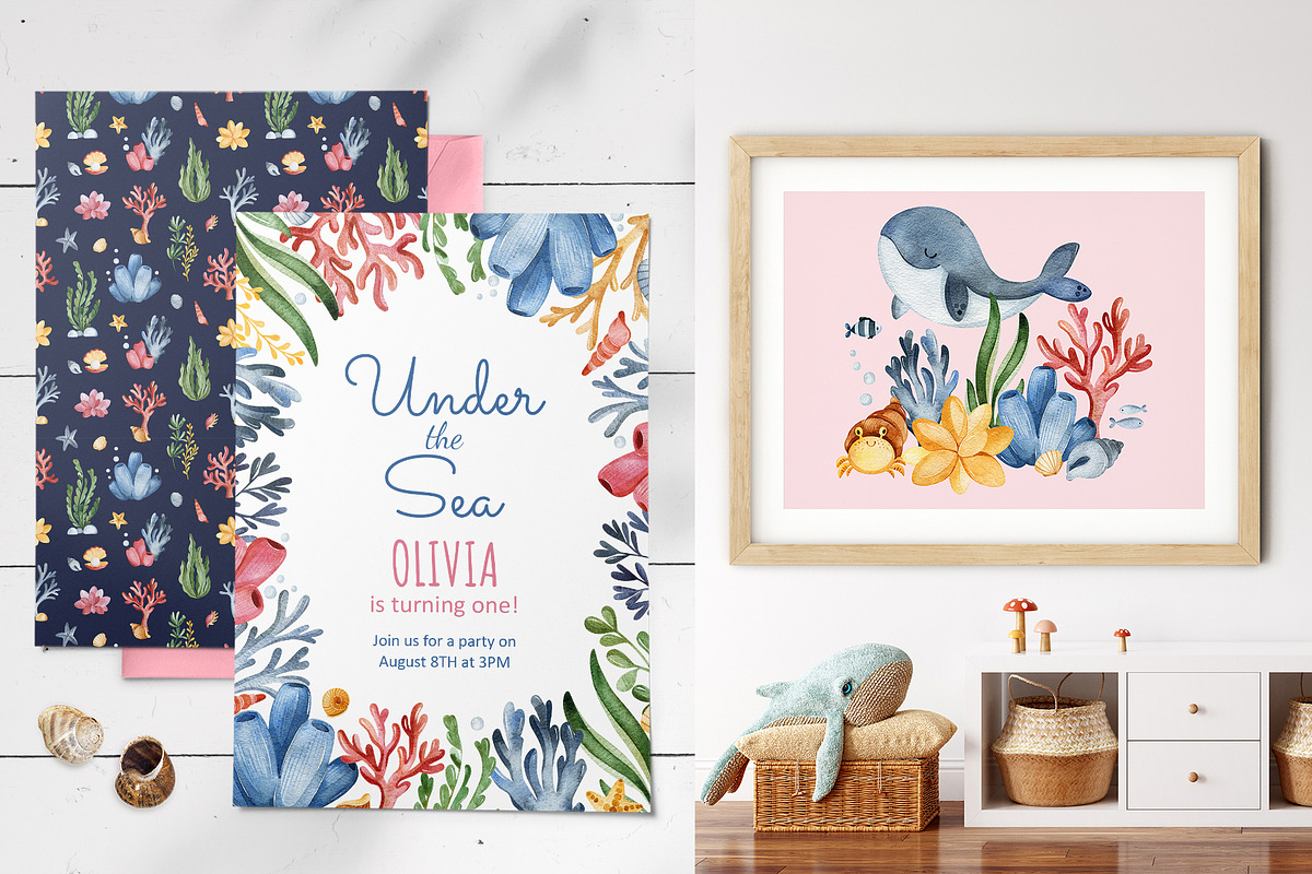 The Little Mermaid and friends., an Animal Illustration by Kate_Rina (Photo 9 of 13)