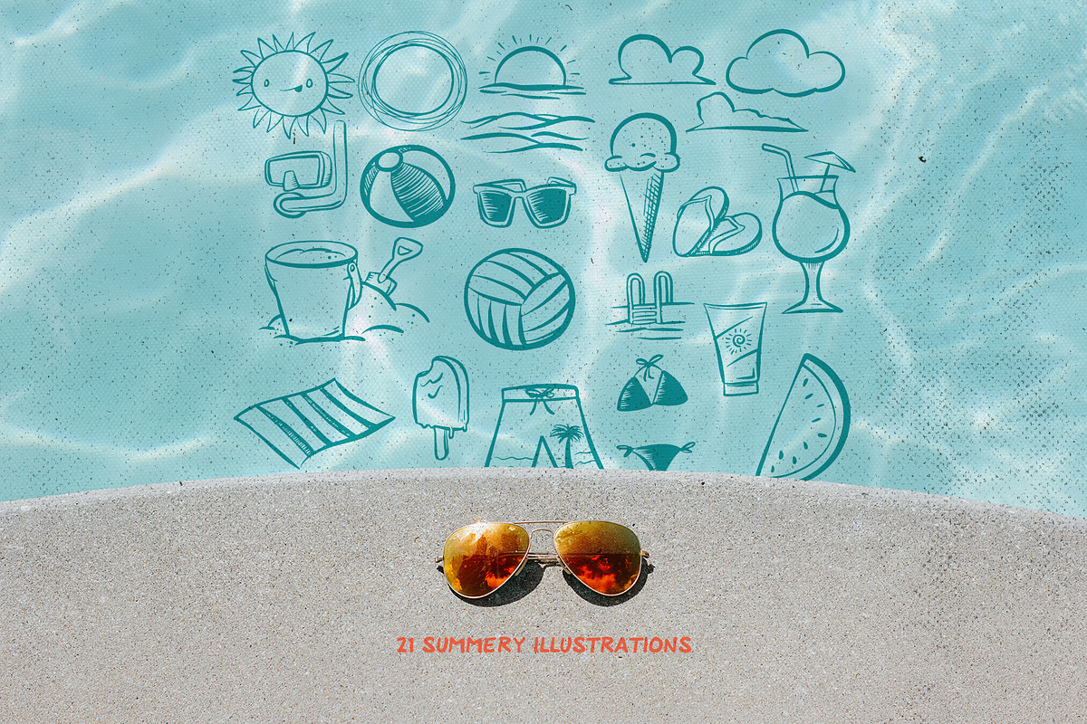 Summer: Illustration Booster Pack, a Food Illustration by Mitch Made (Photo 3 of 3)