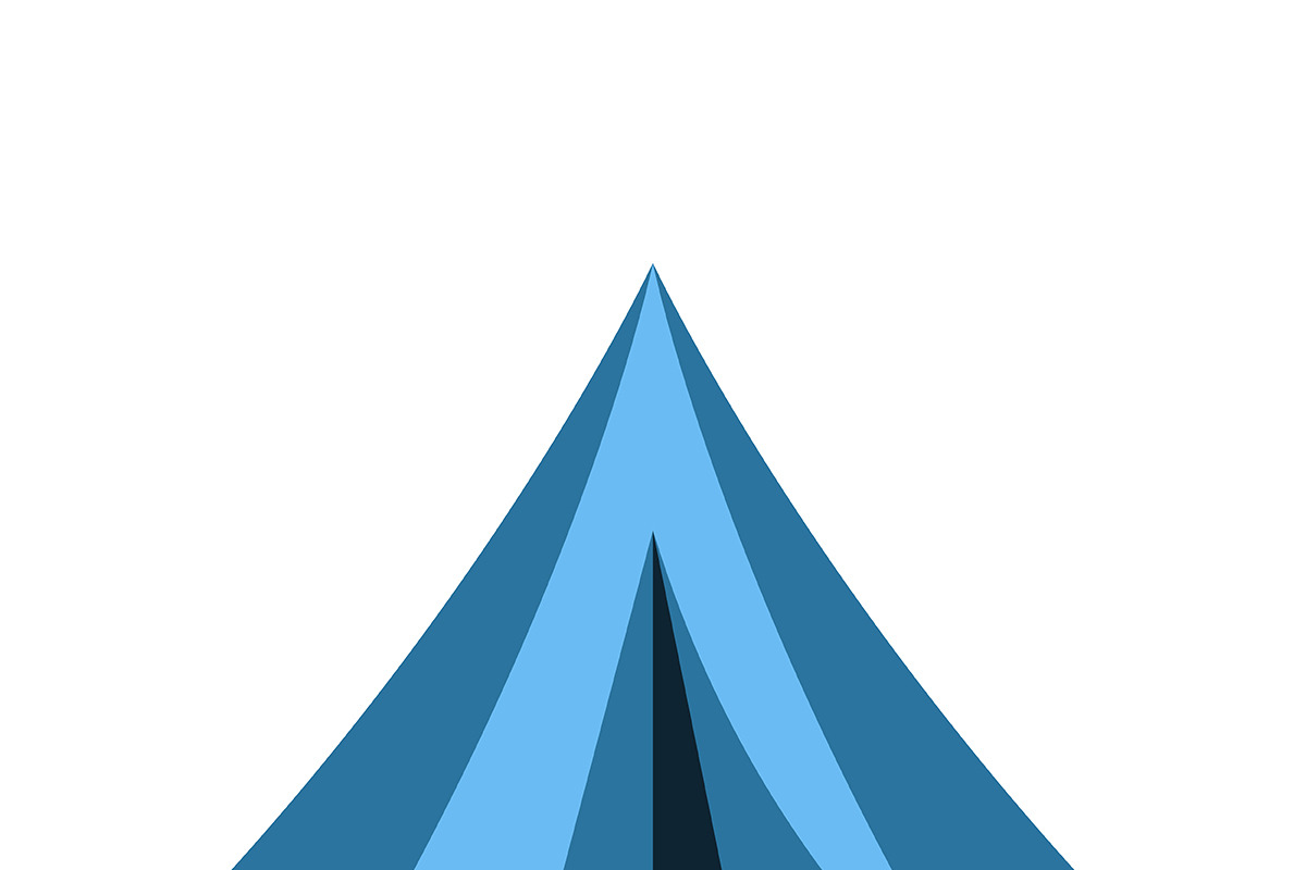 Hiking and Camping Tents Vector Set, an Illustration by Alex Krugli (Photo 13 of 13)