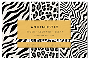 Animalistic Seamless Patterns Set, a Pattern Graphic by Curly_Pat (Thumbnail 1 of 4)