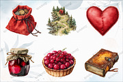 Little Red Riding Hood Clipart, a Graphic by designcity5 (Thumbnail 2 of 5)