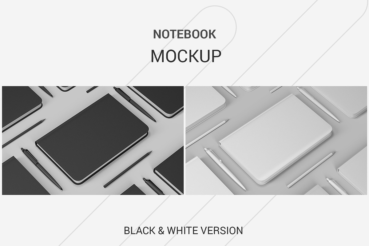 Notebook Mockup, a Books & Magazine Mockup by Seven Lights (Photo 2 of 5)