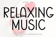 Relaxing Music, a Sans Serif Font by FreshTypeINK (Thumbnail 1 of 8)