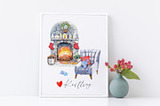 Christmas Knitting, a Decorative Illustration by JennyColorArt (Thumbnail 5 of 5)