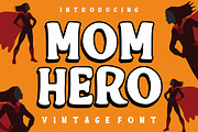 Mom Hero, a Slab Serif Font by Fourteen Letter (Thumbnail 1 of 10)