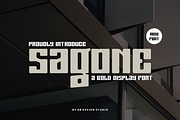 Sagone - Heavy & Thick Font, a Sans Serif Font by QR Design Studio (Thumbnail 1 of 7)