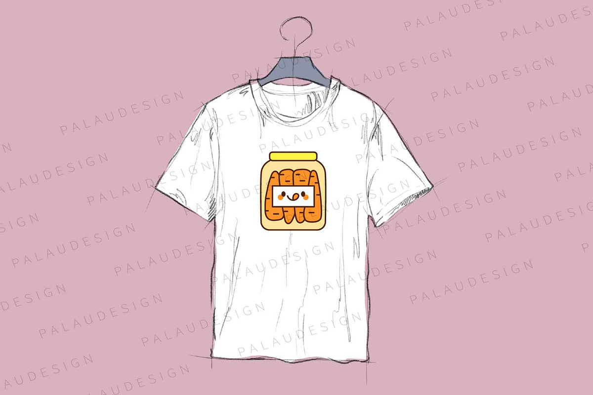 Cute Kawaii Pickles Jars Characters, an Object Illustration by Palau (Photo 3 of 12)