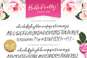 Hello Pretty! Casual Brush Font, a Script Font by Nicky Laatz (Thumbnail 14 of 15)