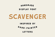 Scavenger, a Sans Serif Font by samwilksdesign (Thumbnail 1 of 8)