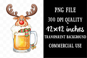 Christmas Beer Sublimation Bundle, an Illustration by Designking (Thumbnail 4 of 5)